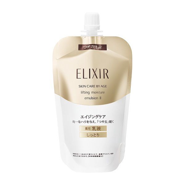 艶とハリを与えてツルン肌に!ELIXIR SUPERIEUR(エリクシール シュペリエル) 『リフトモイスト エマルジョン T II しっとり』の使用感をレポに関する画像1
