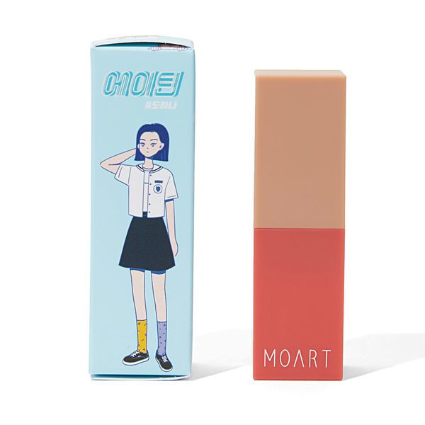 韓国の大人気ウェブドラマA-TEENとコラボしたモアート(MOART)のリップが超可愛い!ヒロインのドハナがつけてるR4ビンテージローズに関する画像1