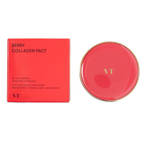 VT cosmetics(ブイティコスメティクス)『ベリーコラーゲンパクト 21 号』の使用感をレポに関する画像13