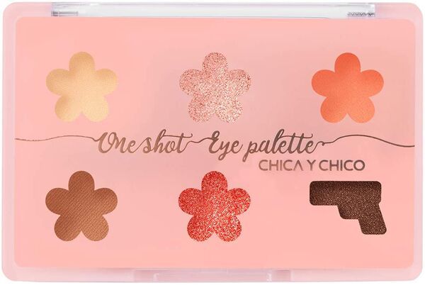 プチプラで高発色! CHICA Y CHICO(チカイチコ)『ワンショットアイパレット 6 アドラーブルピーチ』をレポに関する画像4