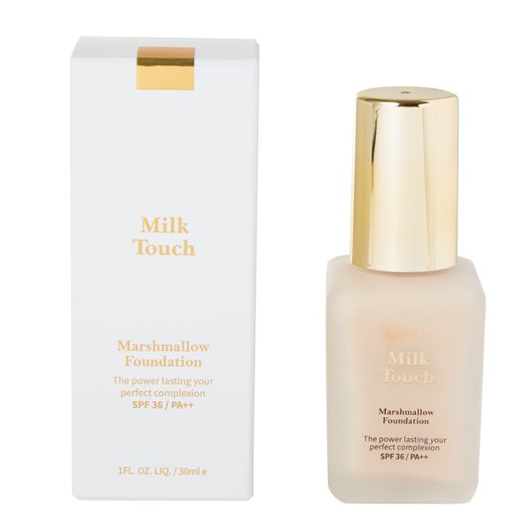 Milk Touch(ミルクタッチ)『マシュマロファンデーション 21号 明るめのライトベージュ』の使用感をレポ!に関する画像4