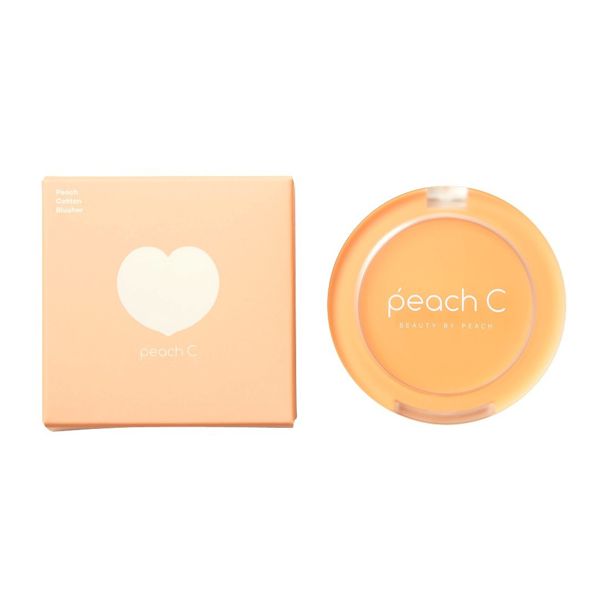 Peach C(ピーチ シー)『ピーチコットンブラッシャー 02 アプリコット P チーク』の使用感をレポ!に関する画像4