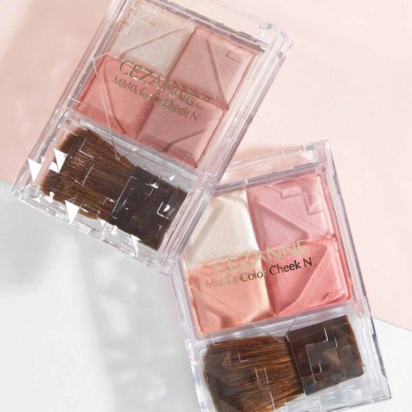 CEZANNE(セザンヌ)『ミックスカラーチークN 02 ピュアコーラル』の使用感レポ!に関する画像1