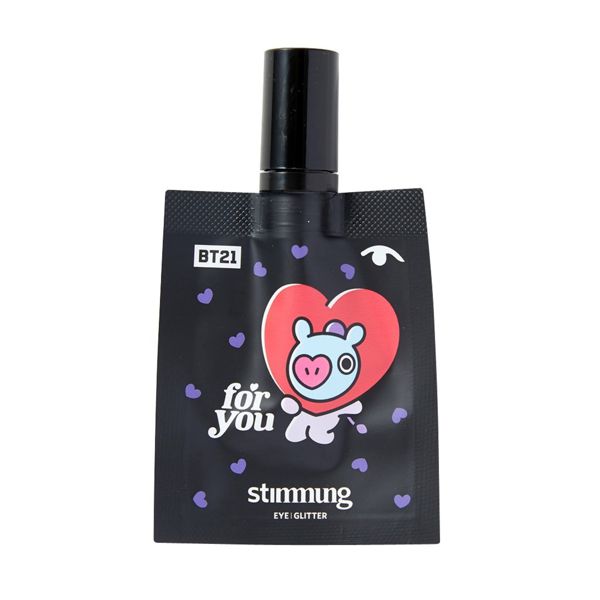 BT21のイラストがかわいい!stimmung(スティモン)『リキッド アイ グリッター EDO MURASKI PURPLE』をご紹介に関する画像4