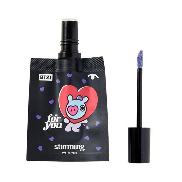BT21のイラストがかわいい!stimmung(スティモン)『リキッド アイ グリッター EDO MURASKI PURPLE』をご紹介に関する画像8