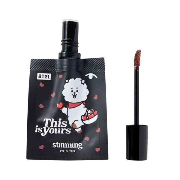 stimmung(スティモン)『リキッド アイ グリッター AZUKI BROWN』の使用感をレポに関する画像15