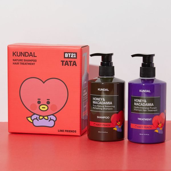 KUNDAL】ハニーマカダミアネイチャーシャンプー+ハニーマカダミアプレミアムヘアートリートメント TATA ジューシーピーチ 300ml×2の通販【使用感・口コミ付】  | NOIN(ノイン)