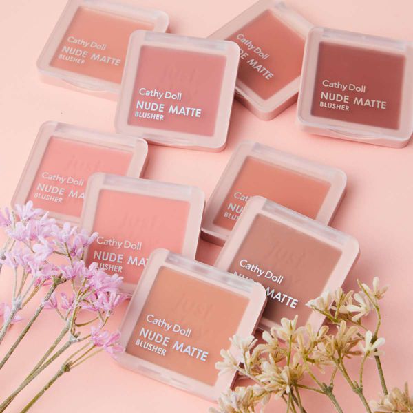 Cathy Doll(キャシードール)『ヌードマットブラッシャー 02 Easy Peach』の使用感をレポに関する画像1
