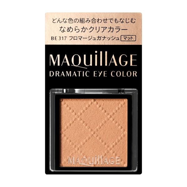 マキアージュ『ドラマティックアイカラー (パウダー) なめらかクリアカラー BE317 フロマージュガナッシュ(マット) 1g』の使用感をレポに関する画像1