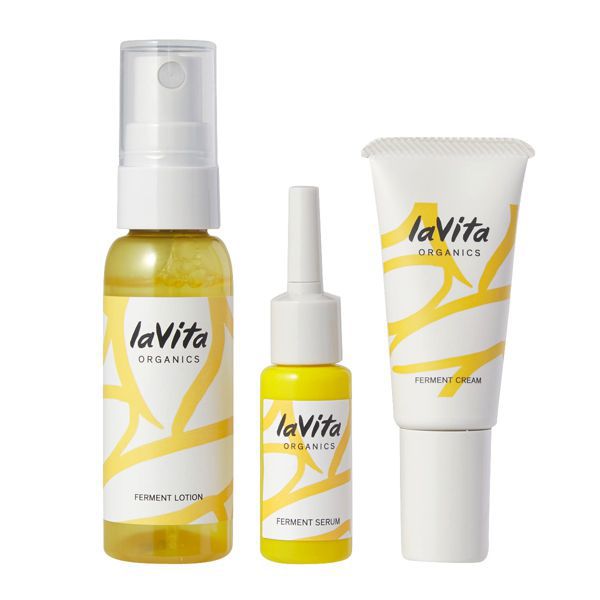 lavita ORGANICS】スキンケア トライアルセット 10g+30ml+8ml+10gの