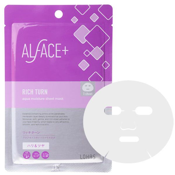 リッチなシートマスクでスペシャルケア!ALFACE+(オルフェス) 『アクアモイスチャーシートマスク リッチターン』をご紹介に関する画像1