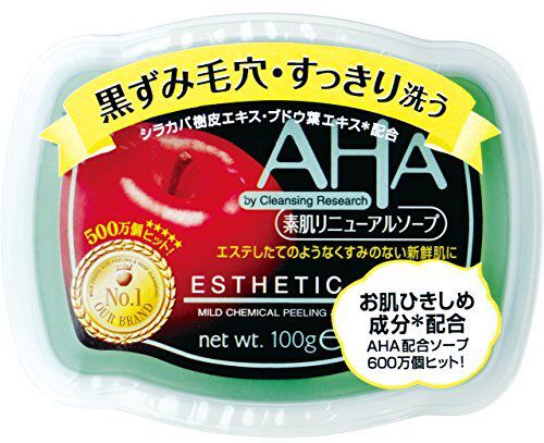 AHA(リンゴ酸、乳酸)配合のクレンジングリサーチ『ソープ』の使用感をレポに関する画像1