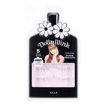 自然になじんで目を大きく見せるDOLLY WINK(ドーリーウインク)『アイラッシュ 5 リアルヌード 下まつげ用』の使用感をレポに関する画像1