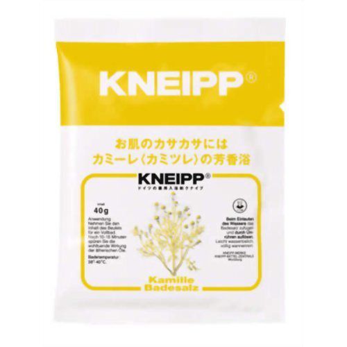 天然岩塩と保湿成分、カミーレオイル配合のKneipp(クナイプ)『クナイプ バスソルト カミーレ<カミツレ>の香り』をレポ!に関する画像1