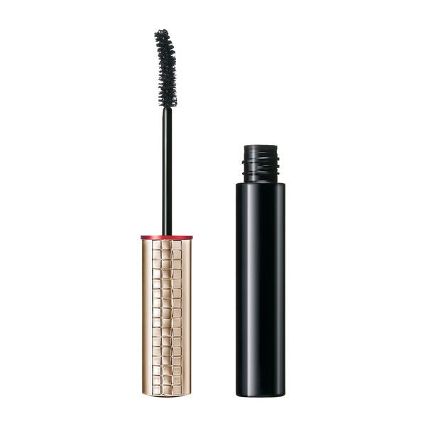 上向きカールを演出するMAQuillAGE(マキアージュ)『ビューティーシルエットマスカラ BK999 艶ブラック』をご紹介に関する画像1