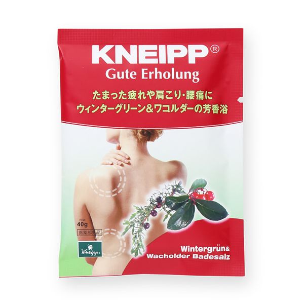 こだわりのハーブ配合のKneipp(クナイプ)『クナイプ グーテエアホールング バスソルト ウィンターグリーン&ワコルダーの香り』の使用感をレポに関する画像1