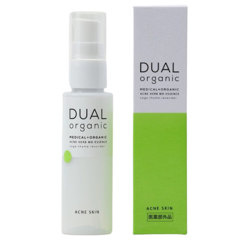 脂性肌の方におすすめの美容液、DUAL ORGANIC(デュアルオーガニック)『アクネハーブMDエッセンス』の使用感をレポに関する画像1