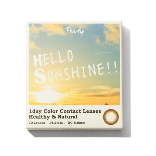 HELLO SUNSHINE!! ハローサンシャイン ワンデー リッチブラウン 10枚 ±0.00 DIA 14.2mm BC 8.6mm の画像 5
