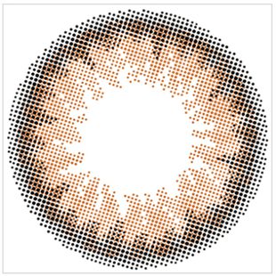エンジェルカラー バンビシリーズナチュラル ワンデー ナチュラルブラウン 10枚 ±0.00 DIA 14.2mm BC 8.5mm の画像 1