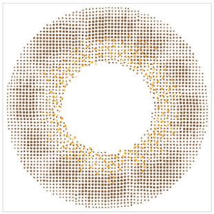 エンジェルカラー バンビシリーズワンデー ヴィンテージヘーゼル 10枚 ±0.00 DIA 14.2mm BC 8.5mm の画像 1