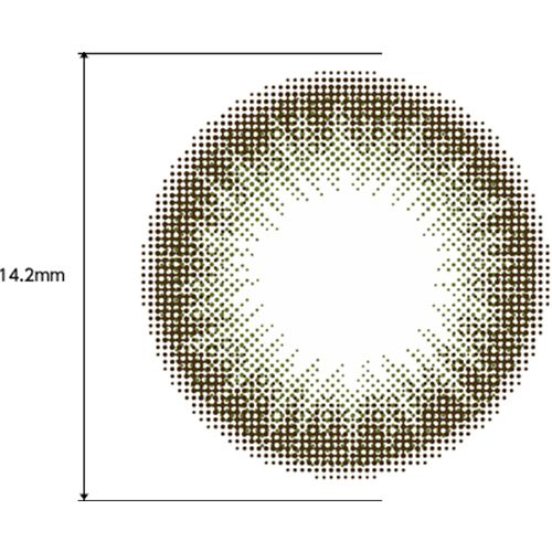 フェリアモのフェリアモ ワンデー オリーブブラウン 10枚 ±0.00 DIA 14.2mm BC 8.6mmに関する画像2