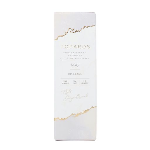 トパーズ 指原莉乃プロデュースカラコン トパーズ ワンデー no.8 グレージュクォーツ 10枚 ±0.00 DIA 14.2mm BC 8.6mm の画像 4