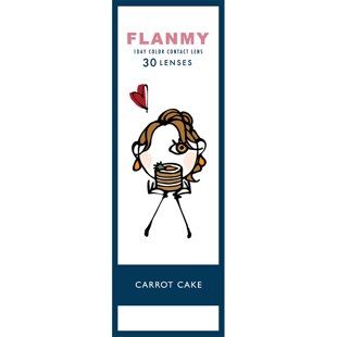 フランミー フランミー ワンデー キャロットケーキ 30枚 ±0.00 DIA 14.5mm BC 8.6mm の画像 3