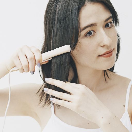 FESTINO USB スタイリング ヘアアイロン ホワイト SMHB-018-WH 約60g の画像 3