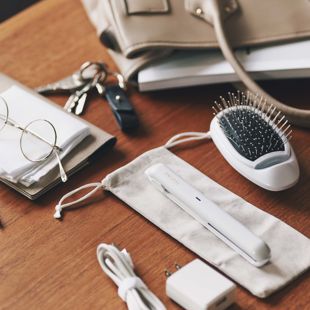 FESTINO USB スタイリング ヘアアイロン ピンク SMHB-018-PK 約60g の画像 1