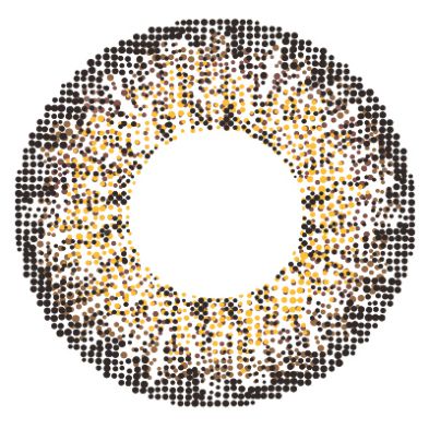 エンジェルカラー メルシェ by エンジェルカラー チョコクリスピー 2枚 ±0.00 DIA 14.5mm BC 8.7mm の画像 1