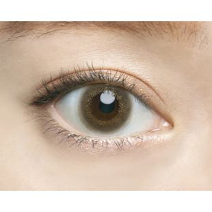 エンジェルカラー バンビシリーズワンデー ヴィンテージヘーゼル 10枚 ±0.00 DIA 14.2mm BC 8.5mm の画像 2