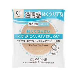 セザンヌ UVクリアフェイスパウダー 01 ライト 10g【詰替】 SPF28 PA+++ の画像 0