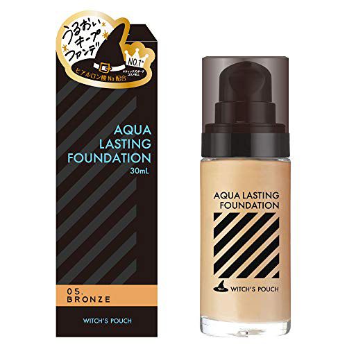 ウィッチズポーチ Witch's Pouch アクアラスティングファンデーション 05.ブロンズ 30ml