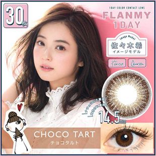 フランミー フランミー ワンデー チョコタルト 30枚 ±0.00 DIA 14.5mm BC 8.6mm の画像 0
