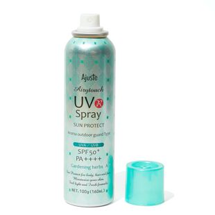 アジャステ エアリータッチUVスプレー ガーデニングハーブの香り 100g【ミニサイズ】 SPF50+ PA+++ の画像 0