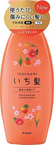 いち髪 いち髪 Ichikami 濃密W保湿ケア コンディショナー コンディショナー本体 480g ほろ甘いあんずと上品な桜七分咲きの香りの画像