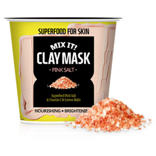 FARMSKIN スーパーフードファスキンミックスイット!クレイマスク ピンクソルト アンプル25ml+パウダー12gの画像