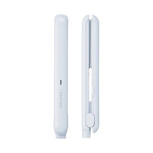 FESTINO USB スタイリング ヘアアイロン ホワイト SMHB-018-WH 約60g の画像 0