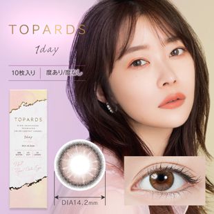 トパーズ 指原莉乃プロデュースカラコン トパーズ ワンデー no.7 パールキャッツアイ 10枚 ±0.00 DIA 14.2mm BC 8.6mm の画像 0
