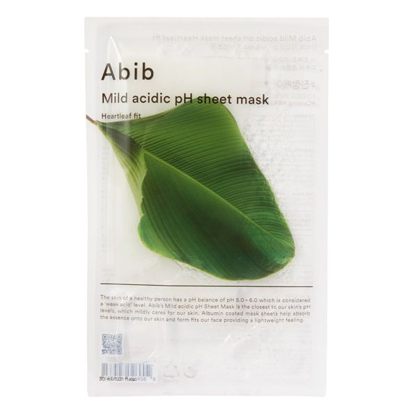 Abibのマイルド アシディック pH シートマスク ドクダミ 30mlに関する画像1