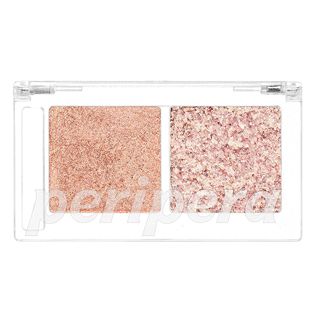 ペリペラ デュオ ポケット グリッター シャドウ 01 カラメライズドソルト 1.8g+1gの画像