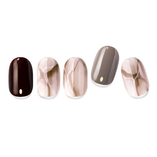 ÉDGEU 貼って固めるジェルネイルシール ENA209 CHOCOLAT NUANCE 42g の画像 0
