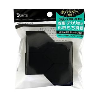 シャロン チャコールパフ ブラック 4Pの画像