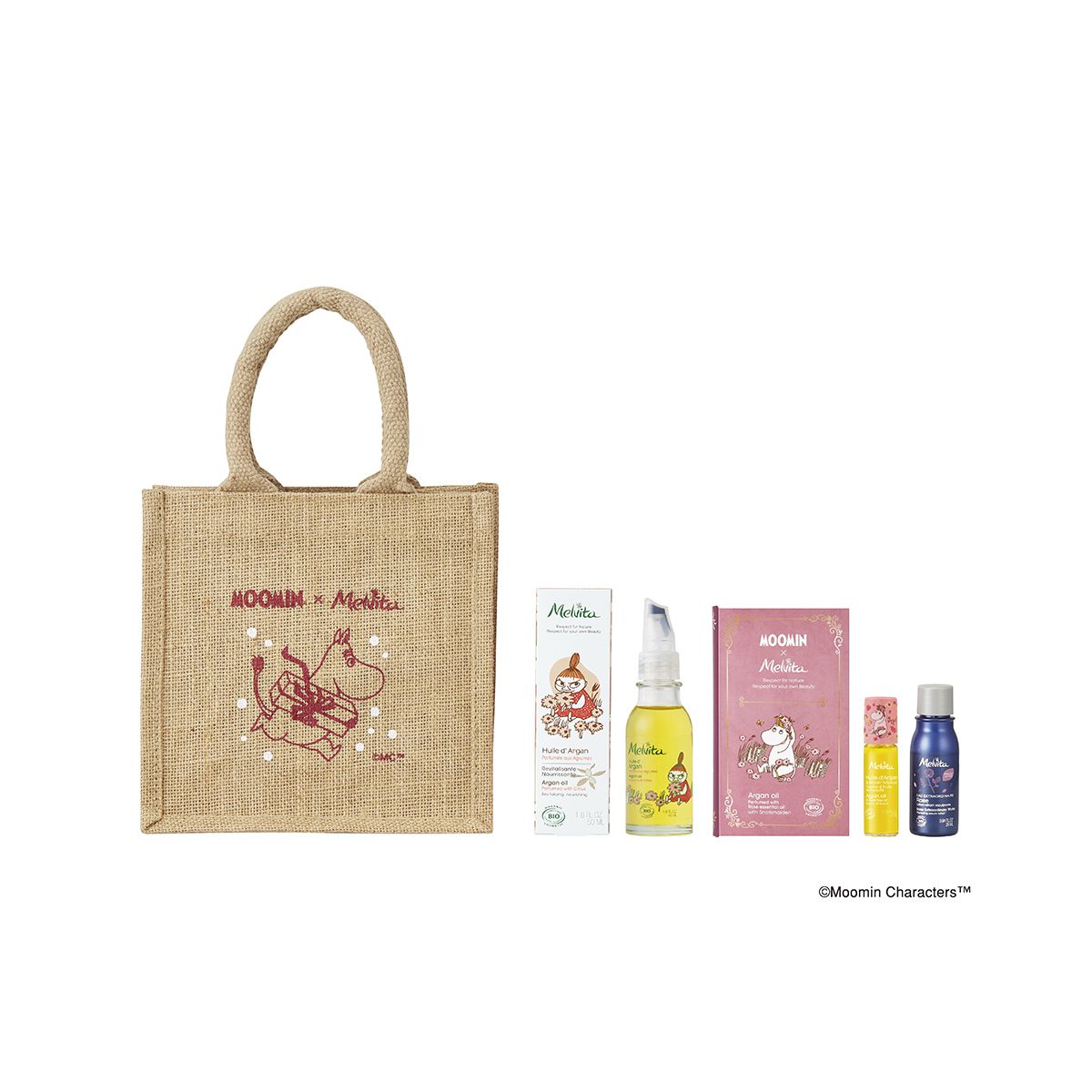 ムーミンバレー オーガニックギフト アルガン【限定品】 50ml+10ml+28mlのサムネイル
