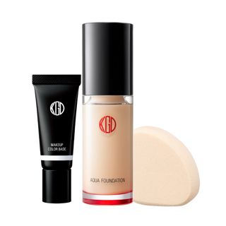 江原道 アクアファンデーション艶肌ベースメイクセット 013 ピンクオークル【限定】 30ml+10gの画像