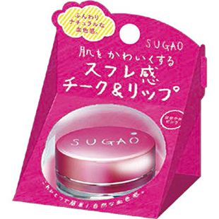 SUGAO スフレ感チーク&リップ はなやかピンク 生産終了 6.5g の画像 0