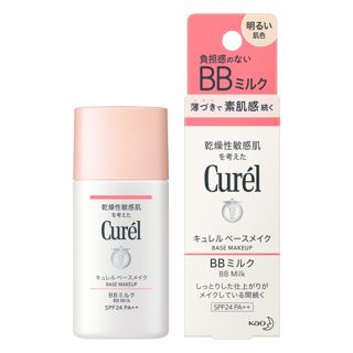 キュレル】キュレル BBミルク 明るい肌色 30ml SPF24 PA++の通販【使用