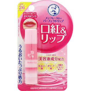 メンソレータム ロート製薬 メンソレータム パーフェクトリップ ほんのり色づくさくらピンク 4 5g Noin