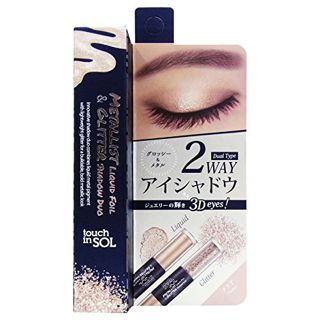 タッチインソル アイシャドウ メタリスト リキッドフォイル & グリッター シャドウデュオ 3 タリア 2.2mL + 2gの画像