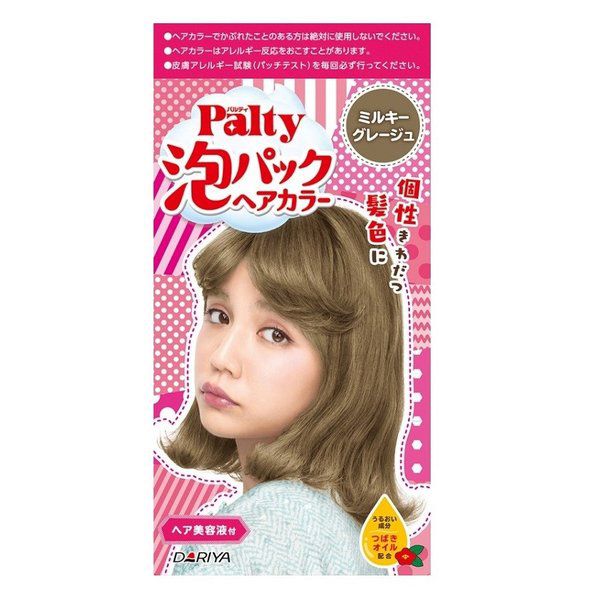 パルティ パルティ 泡パックヘアカラー 本体 ミルキーグレージュ ベースウォーター75ml クリーム75g ヘア美容液5ml フルーツたっぷりスイーツの香り Noin